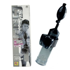 Cylinder Grip Action - Penispumpe m/ vibrator