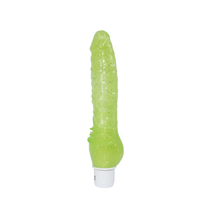 Slick & Slim Jelly Vibrator-Grønn